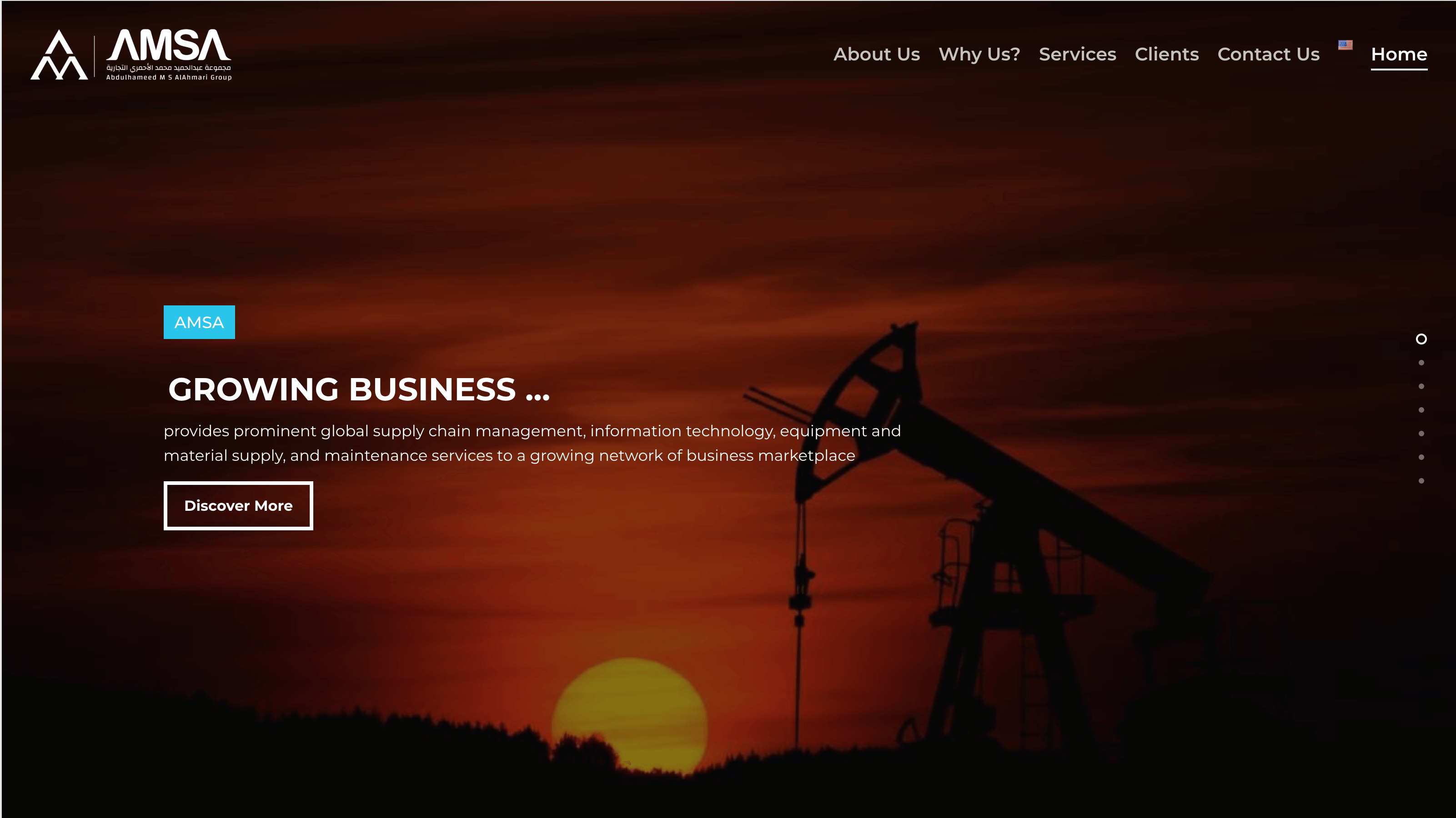 AMSA Group - Bilingual Corporate Site