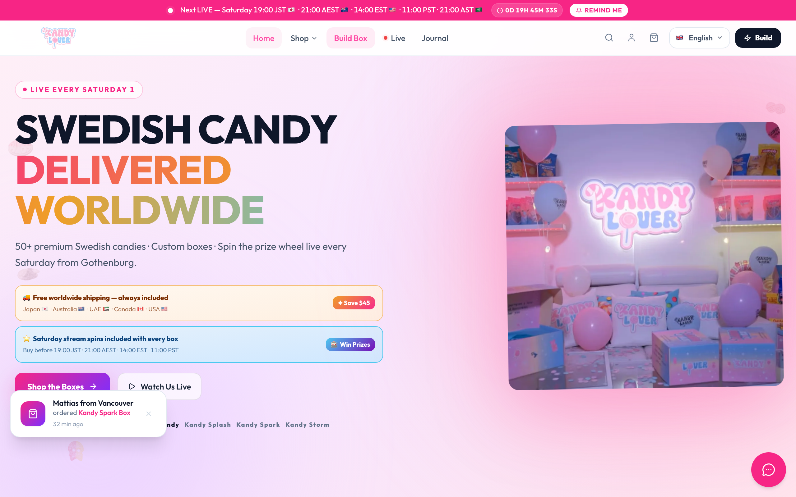KandyLover — Swedish Candy E-commerce Rebuilt on Next.js 15